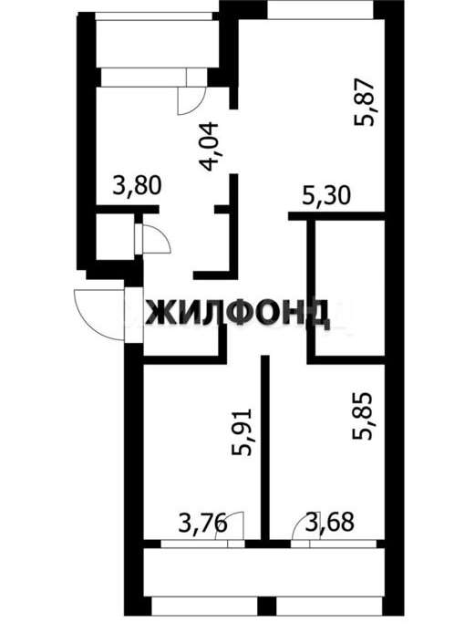 Трехкомнатная квартира Новосибирск улица, фото №5
