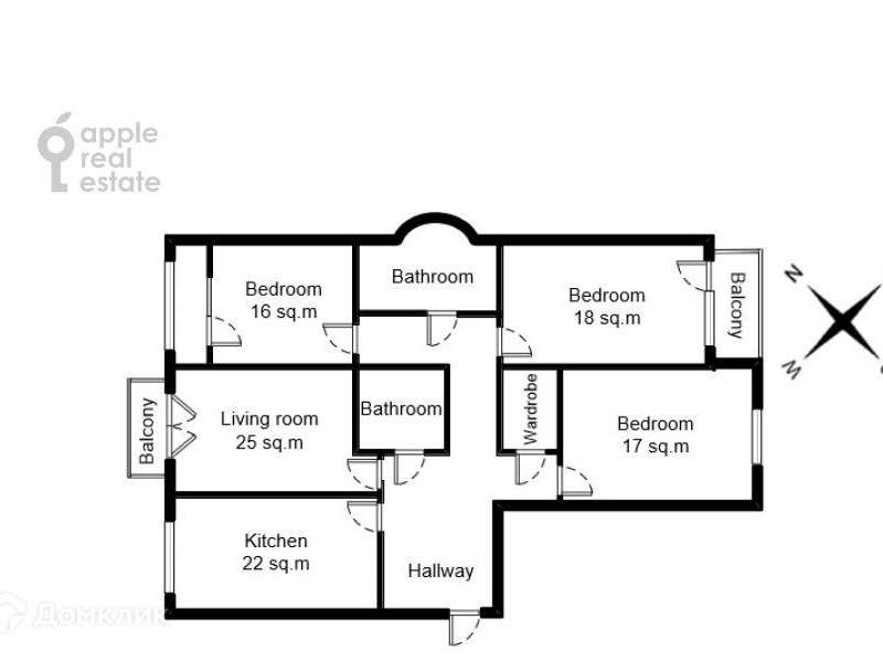 4-х комнатная квартира Алабяна улица, 13 к. 1, фото №9