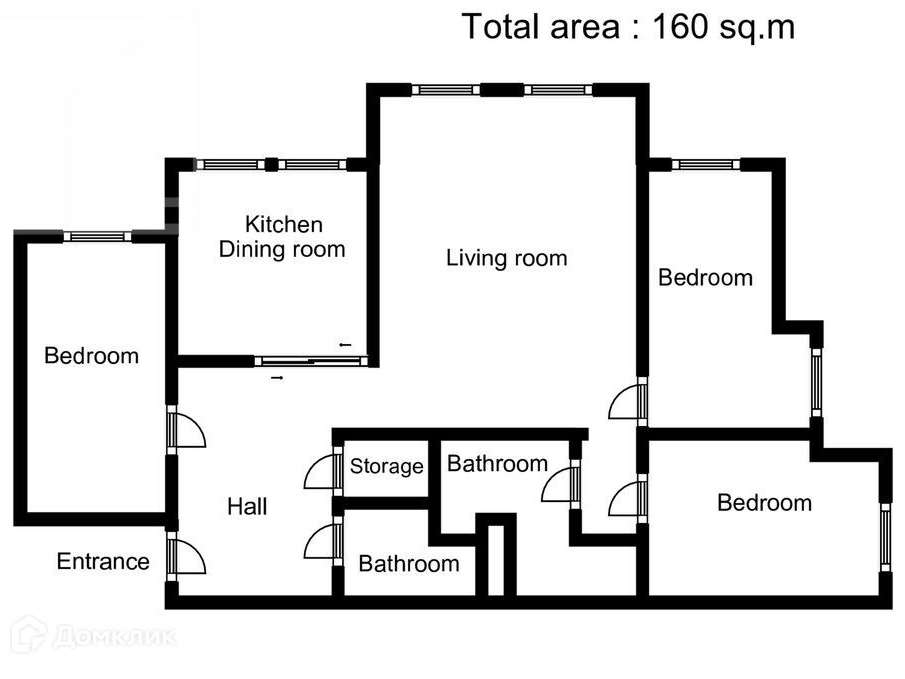 4-х комнатная квартира Береговая улица, 8 к. 2, фото №6