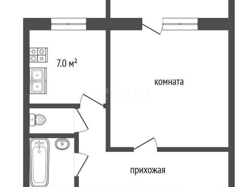 Однокомнатная квартира Челябинск улица, фото №3