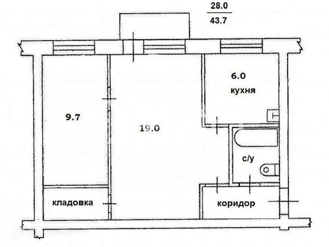 Двухкомнатная квартира Челябинск улица, фото №1