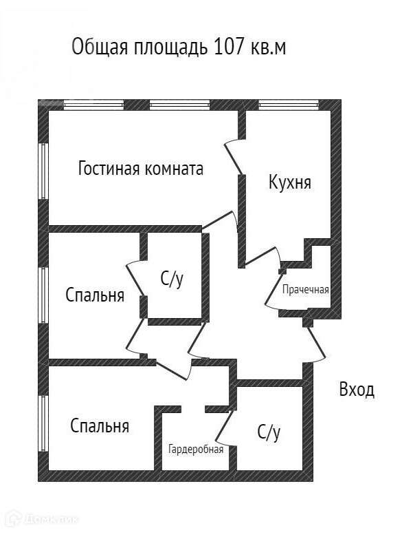 Трехкомнатная квартира Орджоникидзе улица, 1, фото №3