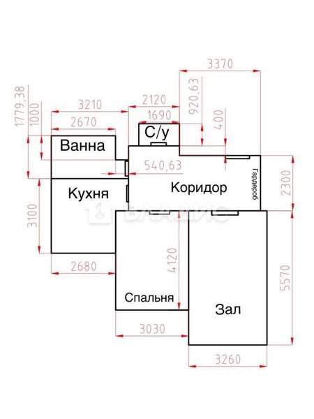 Двухкомнатная квартира Перовская улица, 16, фото №4