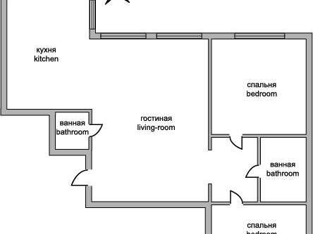 Трехкомнатная квартира Потаповский переулок, 10, фото №8