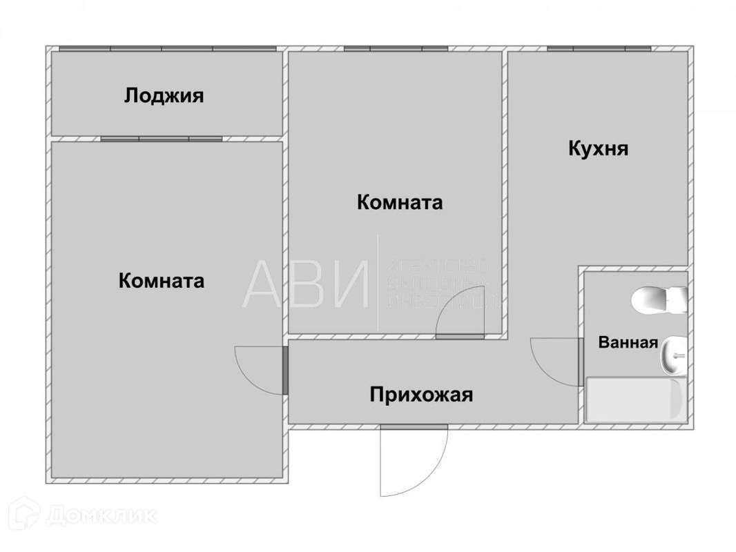 Двухкомнатная квартира Новосибирск улица, фото №3