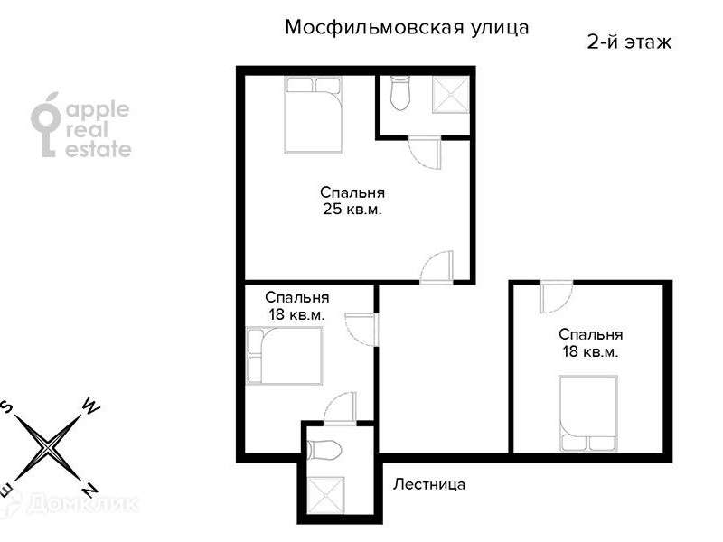 6-и комнатная квартира Мосфильмовская улица, 70 к. 3, фото №5